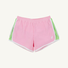Prepletic™ Shimmy Shake Shorts - Hamptons Hot Pink Seersucker & Lexington Lime