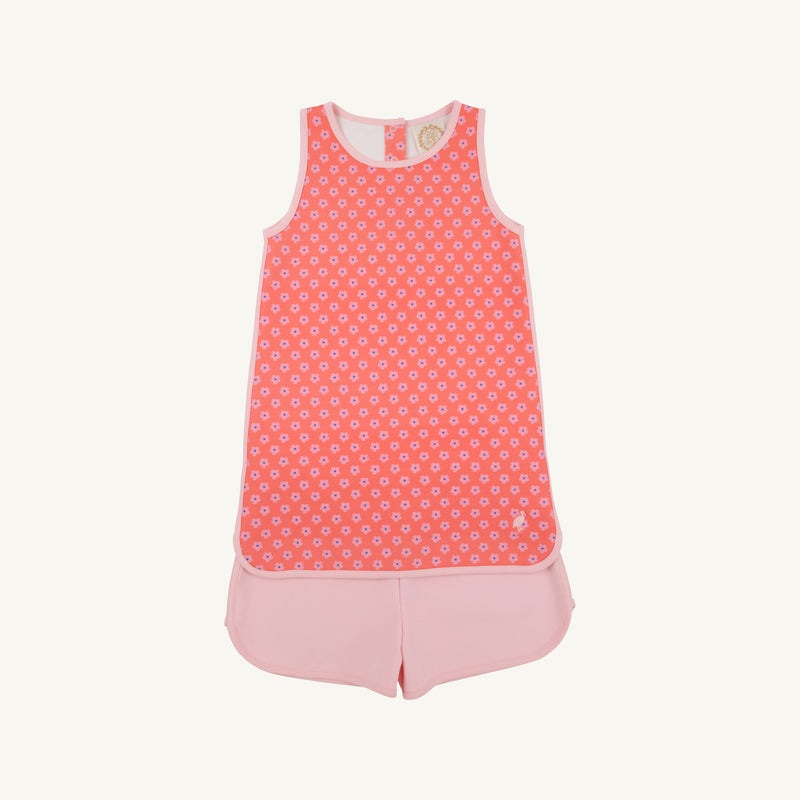 Prepletic™ Taffy Tennis Dress - Mill Street Manor Mini Floral with Sandpearl Pink