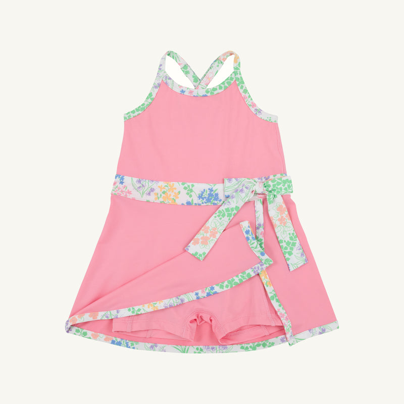 Prepletic™ Teggy Tennis Dress - Hamptons Hot Pink with Gaston Street Garden