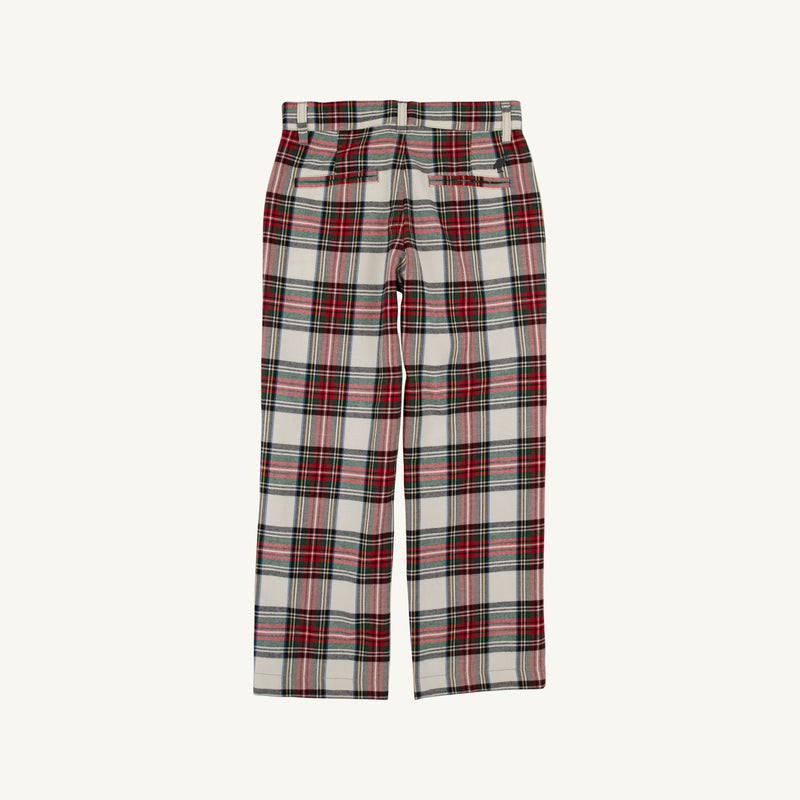 Prep School Pants (Flannel) - Charlie Place Plaid with Grandison Rd. Gray Stork