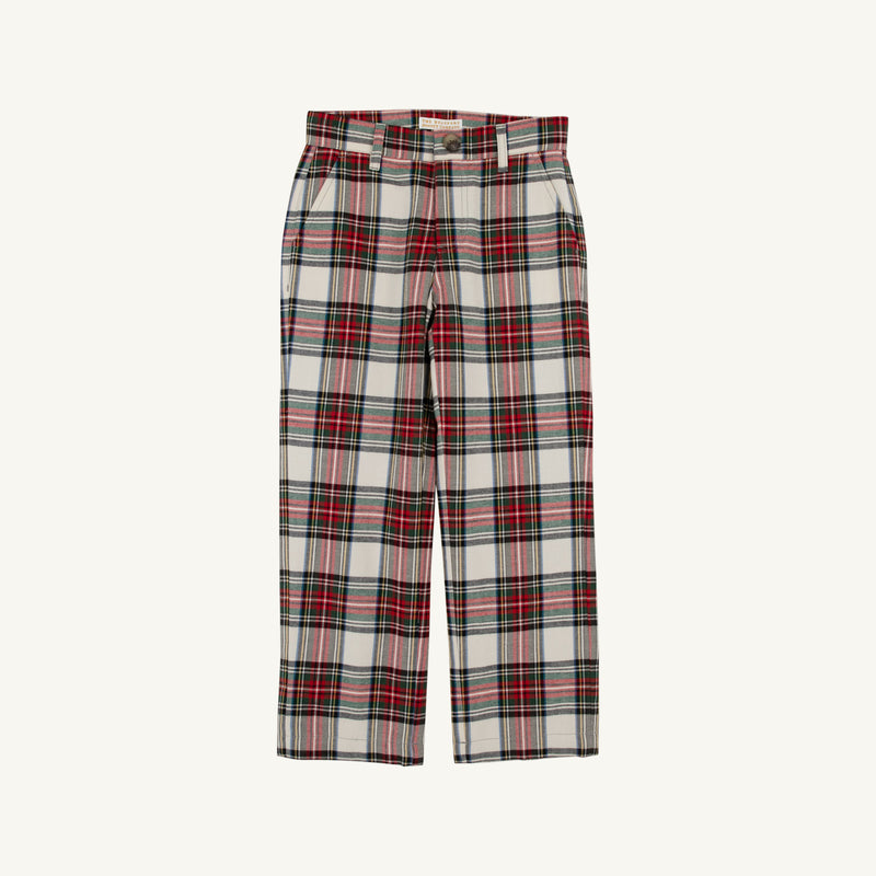 Prep School Pants (Flannel) - Charlie Place Plaid with Grandison Rd. Gray Stork