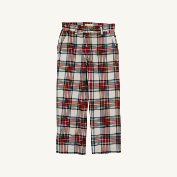Prep School Pants (Flannel) - Charlie Place Plaid with Grandison Rd. Gray Stork