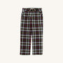 Prep School Pants (Flannel) - Grant Park Plaid with Nantucket Navy Stork
