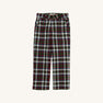 Prep School Pants (Flannel) - Grant Park Plaid with Nantucket Navy Stork