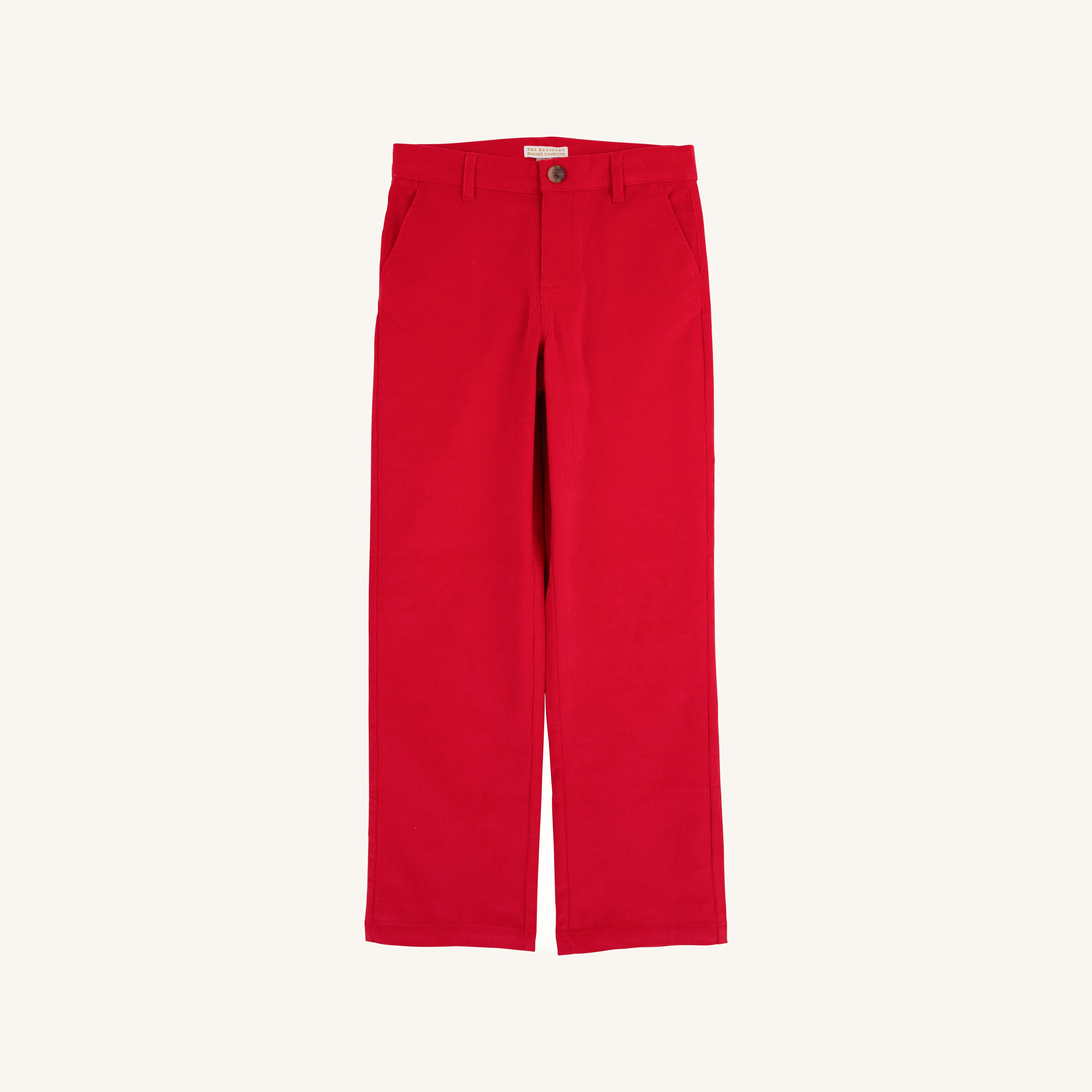 Prep School Pants (Corduroy) - Richmond Red with Osprey Oatmeal Stork