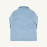 The Price Bell Peacoat in Barrington Blue by The Beaufort Bonnet Company is pictured from the back, showcasing its simple design with a collar and long sleeves against a plain white background. The Barrington Blue hue lends a fresh touch to this cozy outerwear piece.
