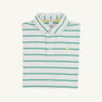 Prim & Proper Polo & Onesie - Gibson Island Green Stripe with Lake Worth Yellow Stork