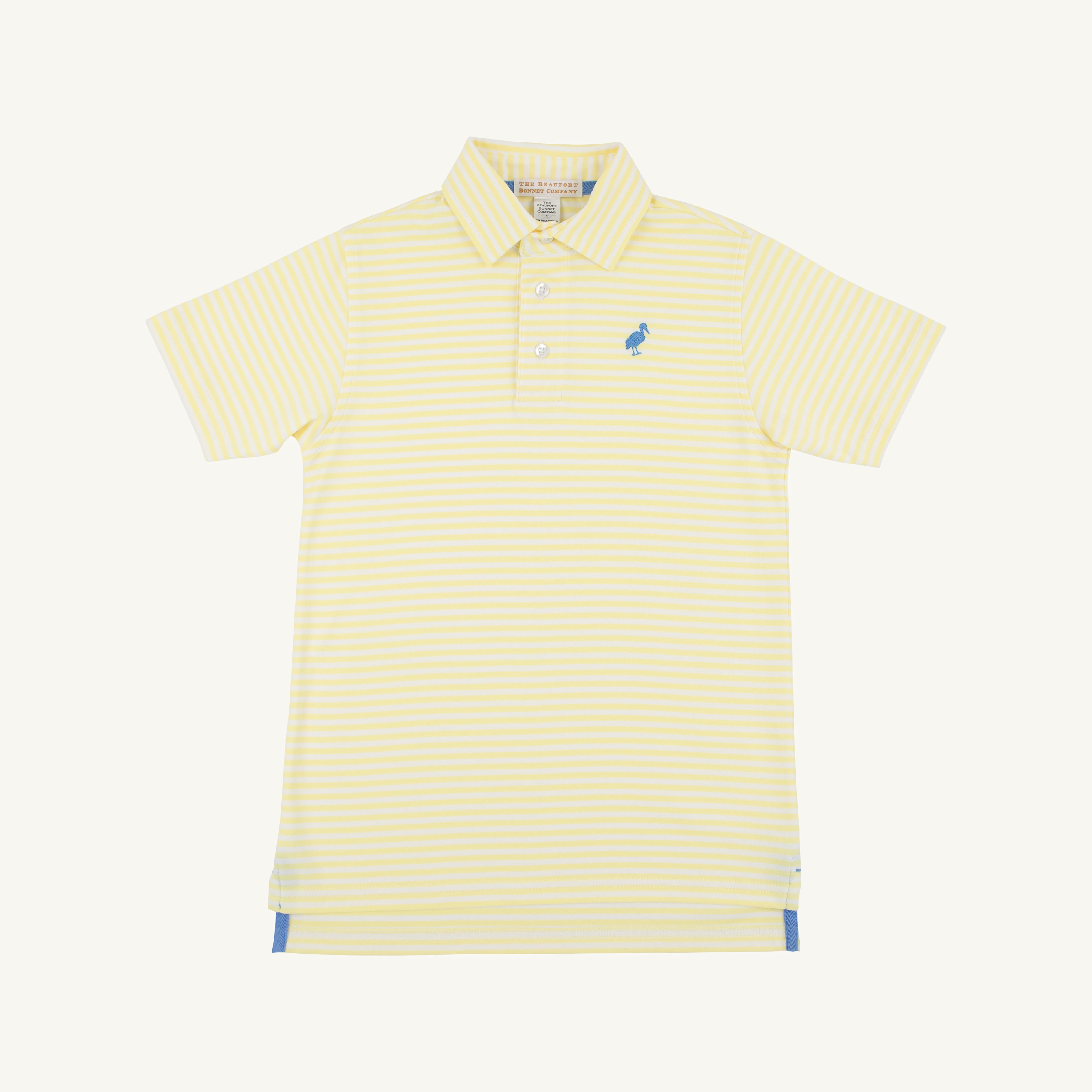 Prim & Proper Polo & Onesie - Lake Worth Yellow Stripe with Barbados B