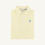 Prim & Proper Polo & Onesie - Lake Worth Yellow Stripe with Barbados Blue Stork