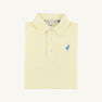 Prim & Proper Polo & Onesie - Lake Worth Yellow Stripe with Barbados Blue Stork