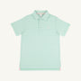 Prim & Proper Polo & Onesie - Sumner County Stripe (Grace Bay Green) with Multicolor Stork