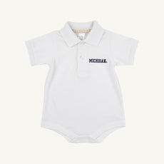 Michigan Prim & Proper Polo - Worth Avenue White