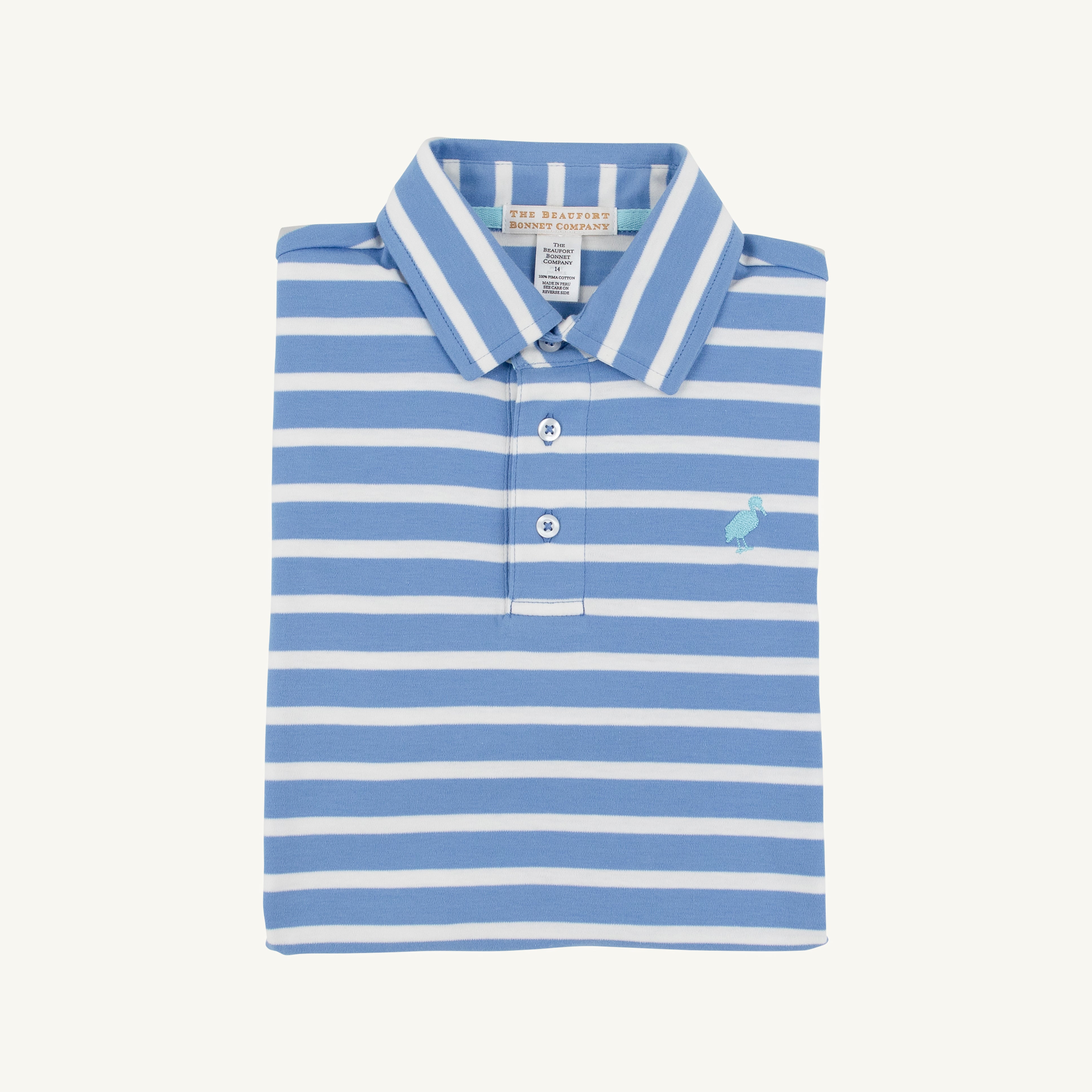 Prim and Proper Polo and Onesie - Barbados Blue Stripe