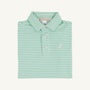 Prim & Proper Polo & Onesie - Grace Bay Green Stripe with Multicolor Stork