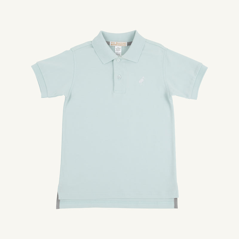 Prim & Proper Polo & Onesie - Old Greenwich Green with Worth Avenue White Stork