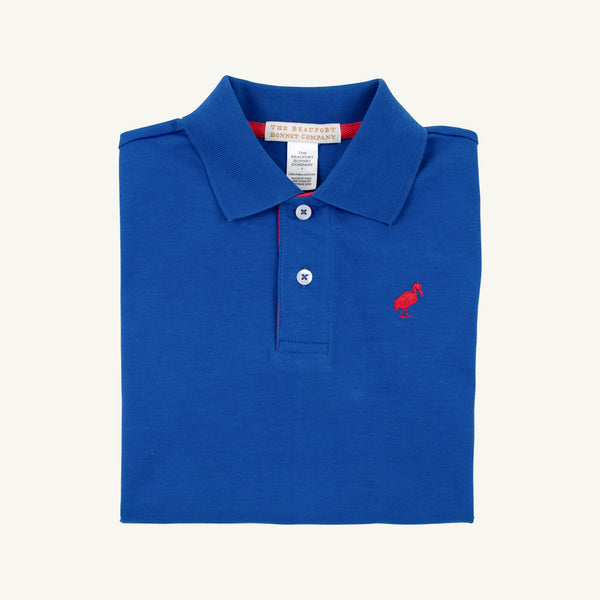 Prim & Proper Polo & Onesie - Rockefeller Royal with Richmond Red Stork