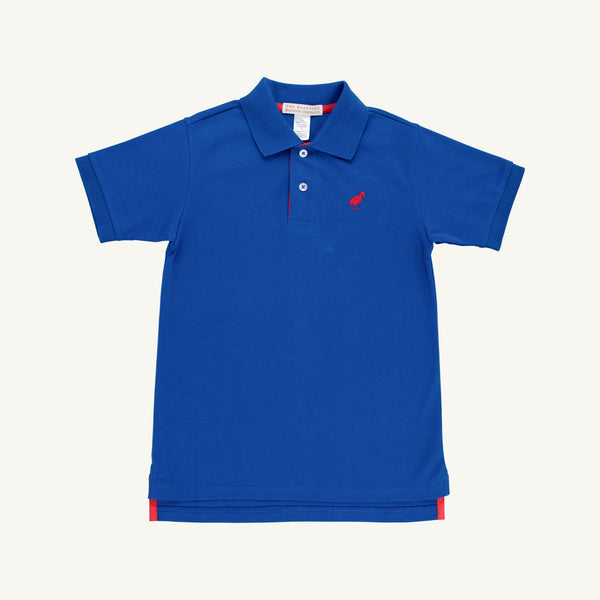 Prim & Proper Polo & Onesie - Rockefeller Royal with Richmond Red Stork