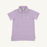 Prim & Propper Polo - Valley High Violet Stripe with Multicolor Stork