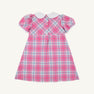 Princess Pleat Dress - Brenton Point Plaid with Worth Avenue White