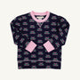 Puff Sleeve Cassidy Comfy Crewneck - Beloved Bows with Pier Party Pink