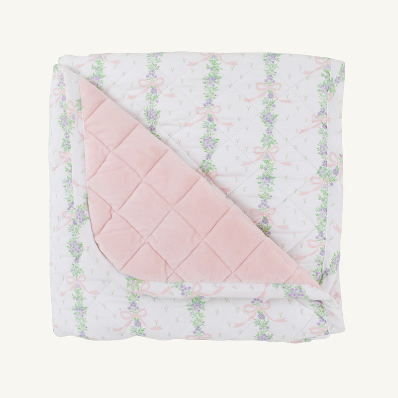 Quilted Play Mat - Fincastle Floral with Palm Beach Pink