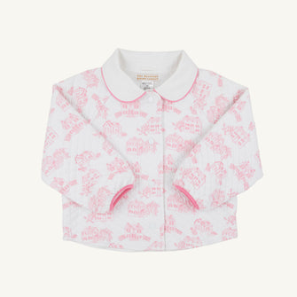 Embroidery result for: Quinn Coat - Quilted Toddington Toile with Worth Avenue White
