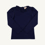 Reece Ruffle Top - Nantucket Navy