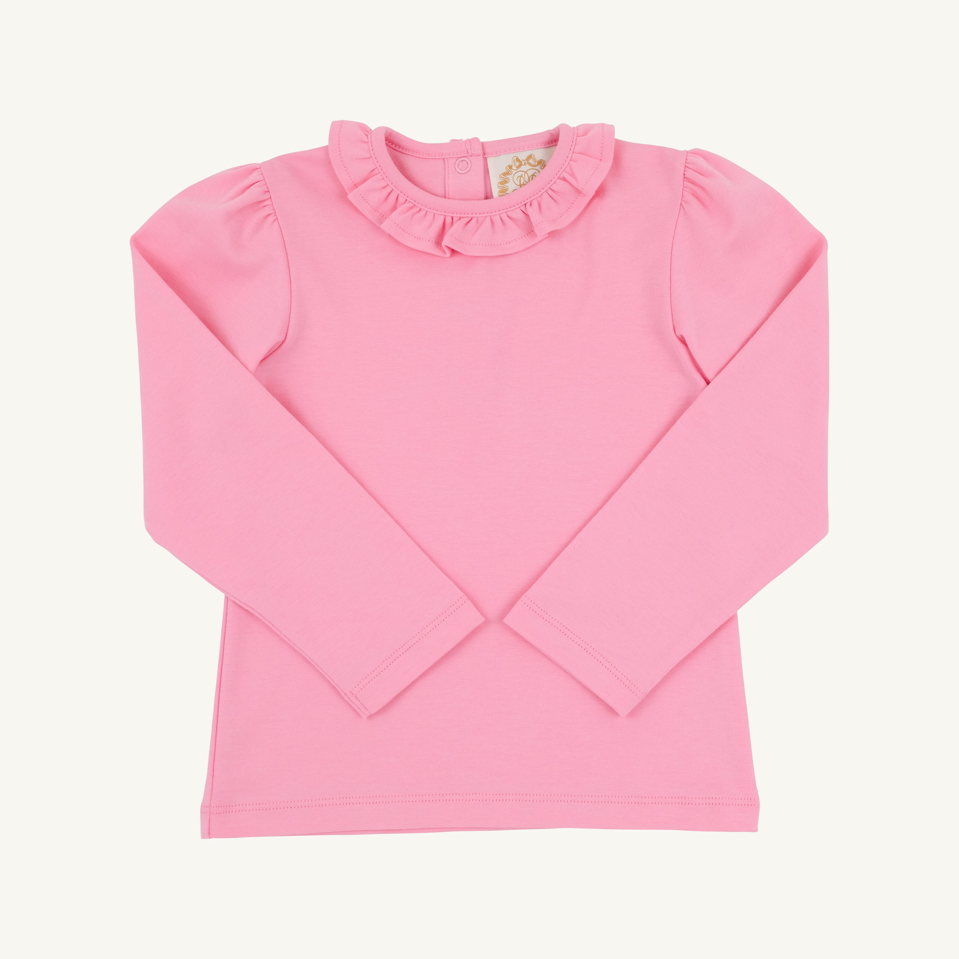 Reece Ruffle Top - Hamptons Hot Pink
