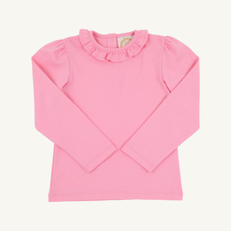 Reece Ruffle Top - Hamptons Hot Pink