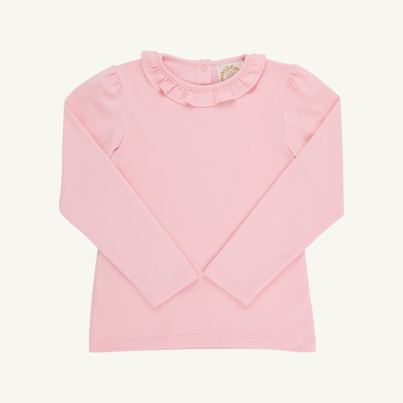 Reece Ruffle Top - Sandpearl Pink