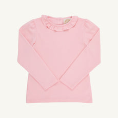 Reece Ruffle Top - Sandpearl Pink