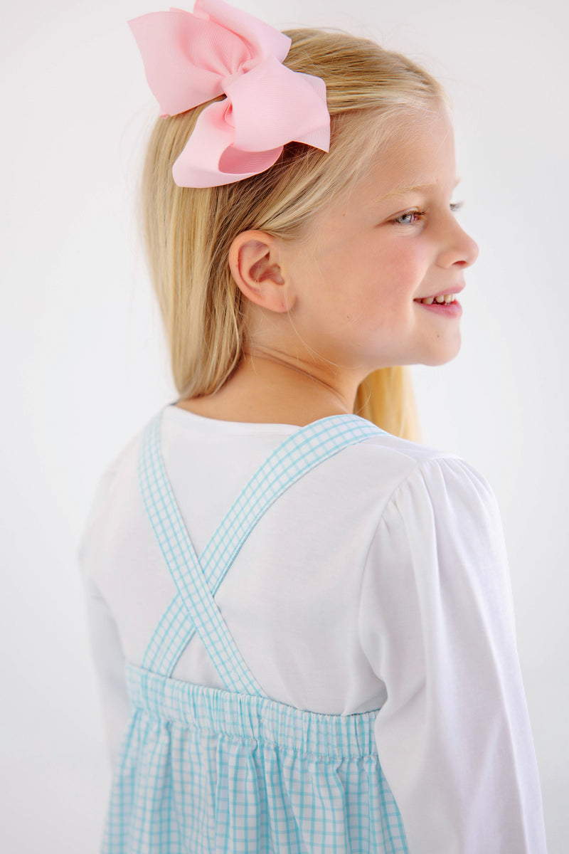 Macy Drew Dress - Belhaven Blue Windowpane