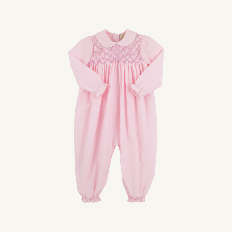 Rigsby Romper - Palm Beach Pink with Worth Avenue White & Palisades Purple
