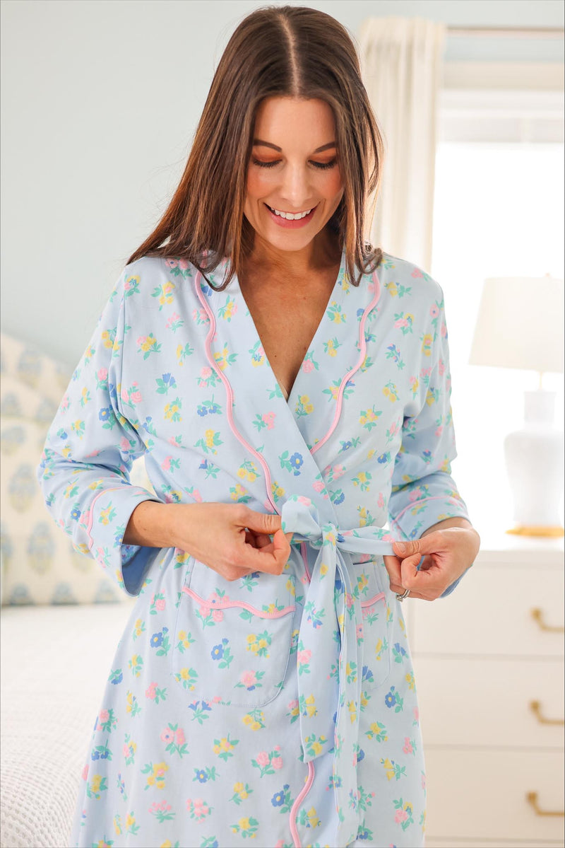 Ready or Not Robe - Little London Flowers with Pier Party Pink