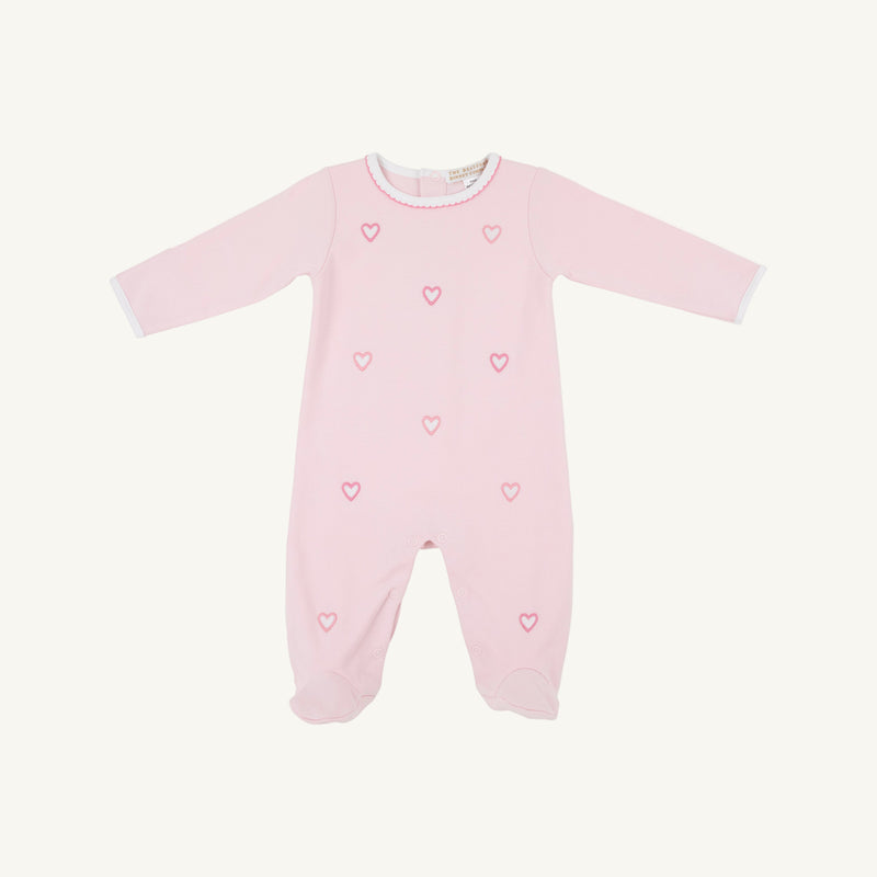 Rock Me Romper - Palm Beach Pink with Hearts