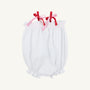 Rosey Romper - Worth Avenue White, Richmond Red and Pier Party Pink with Strawberry Applique