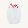 Rosey Romper - Worth Avenue White, Richmond Red and Pier Party Pink with Strawberry Applique