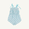 Rosey Romper - Catamaran Cane with Edisto Egg Blue
