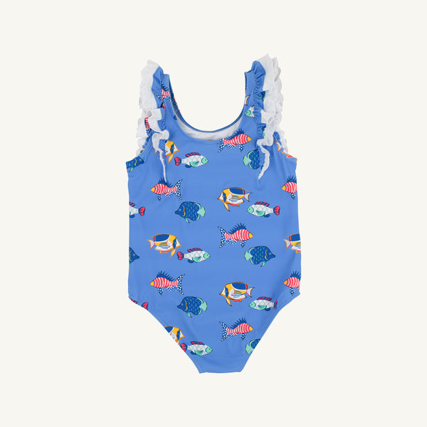 Ruehling Ruffle Bathing Suit - Here Fishy Fishy
