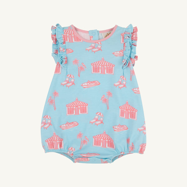 Ruehling Ruffle Bubble - Parrot Cay Canopy with Sandpearl Pink