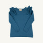 Ruehling Ruffle Sweater - Barnsley Blue