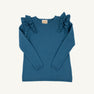 Ruehling Ruffle Sweater - Barnsley Blue