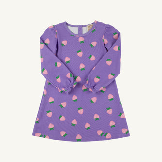 Embroidery result for: Sadie Sweatshirt Dress - Sanibel Strawberry (Palisades Purple)