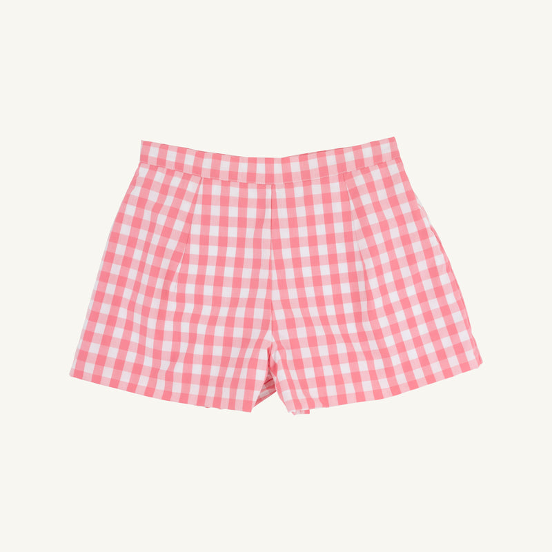 Sally Mae Shorts - Parrot Cay Coral Check