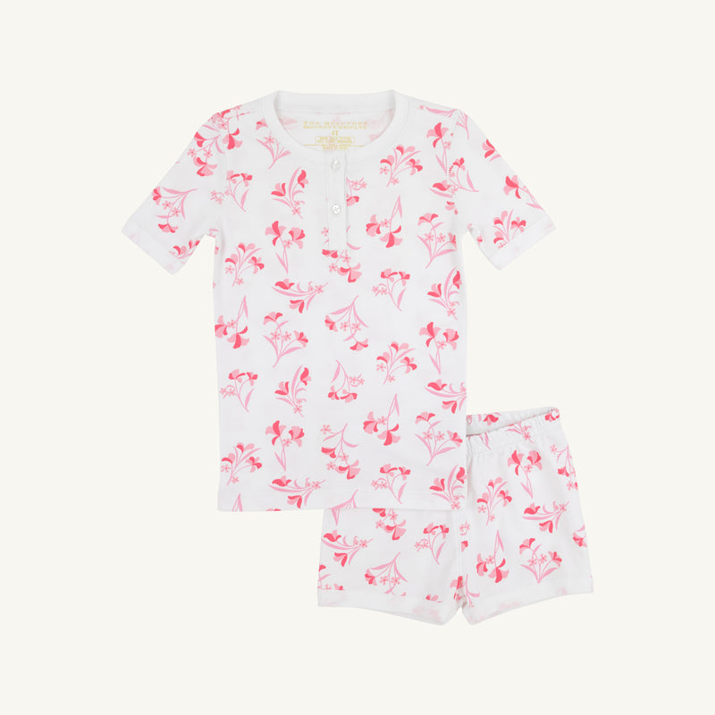 Sara Jane's Short Set - Fontaine Floral & Worth Avenue White