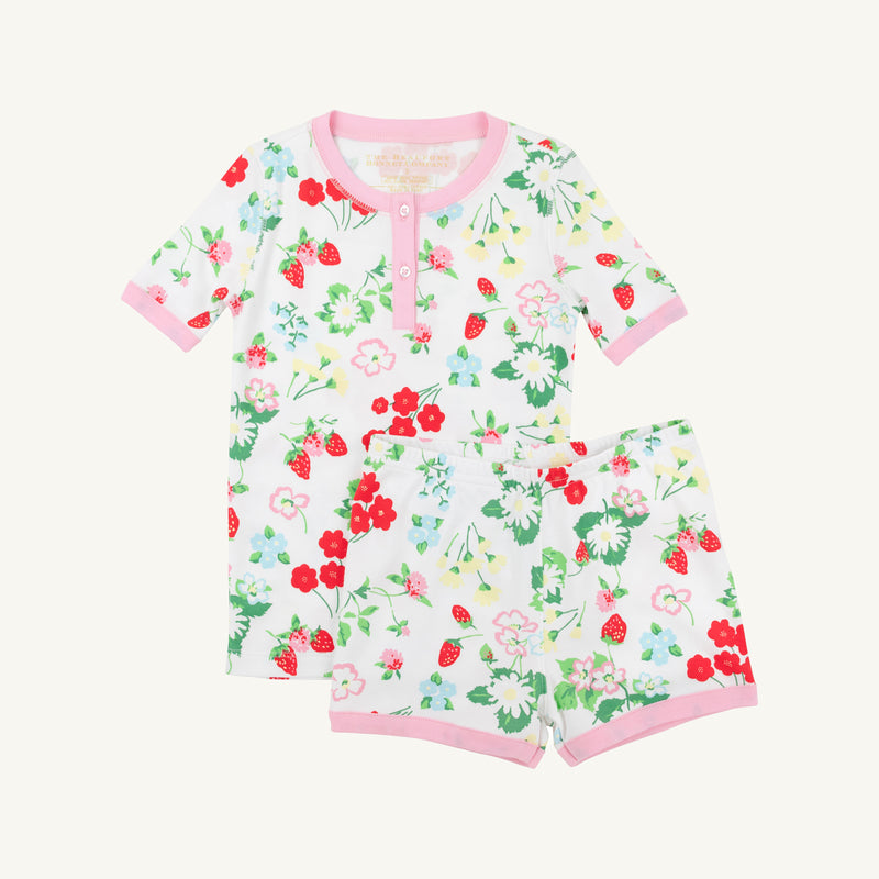 Sara Jane's Shorts Set - Berry Sweet with Pier Party Pink