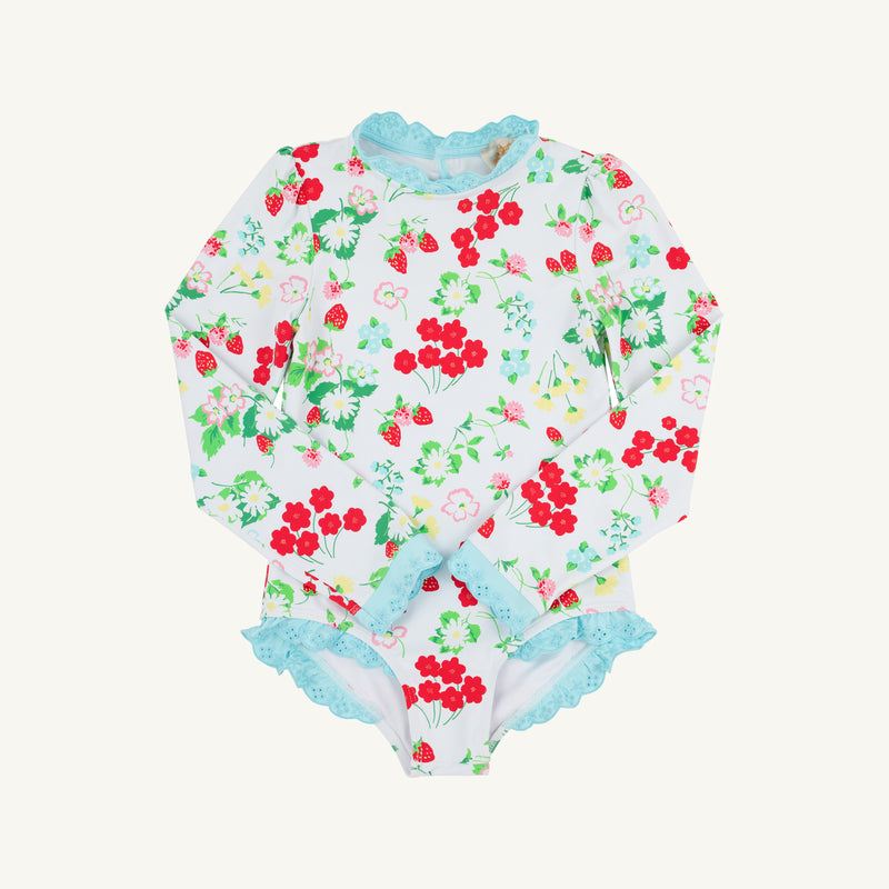 Sarasota Surf Suit - Berry Sweet with Belhaven Blue