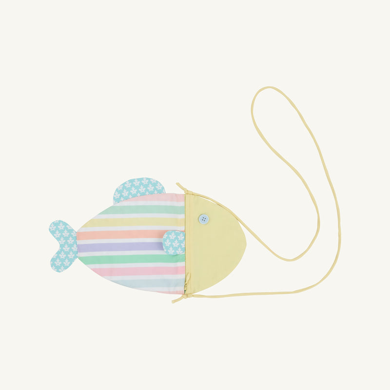 Save Your Pennies Purse - Southampton Stripe, Lake Worth Yellow & Dunmore Doo-Dad