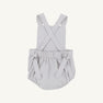 Sayre Sunsuit - Grantley Gray Mini Gingham with Dog Applique