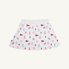 Alabama Searcy Skort - Sweet Home Honey with Worth Avenue White